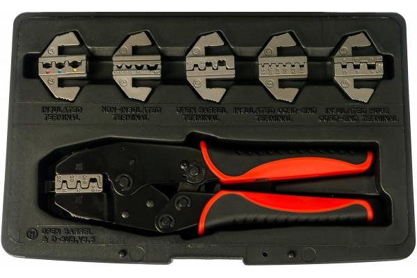 Клещи для обжимки клемм в наборе, 7шт KT TOOLS KA-1278