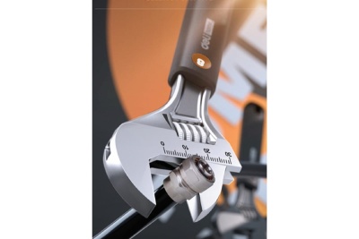Разводной ключ DELI Home Series Gray HT1508c 200 мм, Soft Touch рукоять, лазерная гравировка шкалы, эксклюзивный дизайн, подарочная упаковка 112881