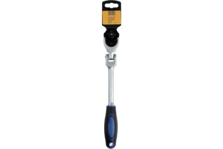 Вороток TUNDRA с трещоткой, квадрат 1/2", поворотная головка, 72 зуба, CrV 1799953