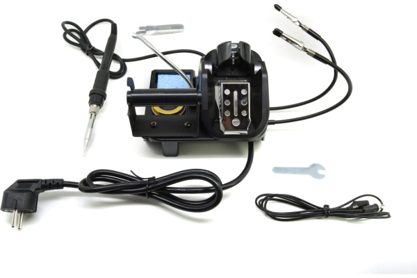 Паяльник W.E.P 926 LED-IV 60W с лупой и держателем плат М7752078
