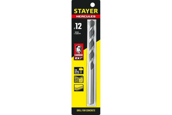 Сверло по бетону Professional Hercules (12х150 мм) STAYER 2915-150-12_z01