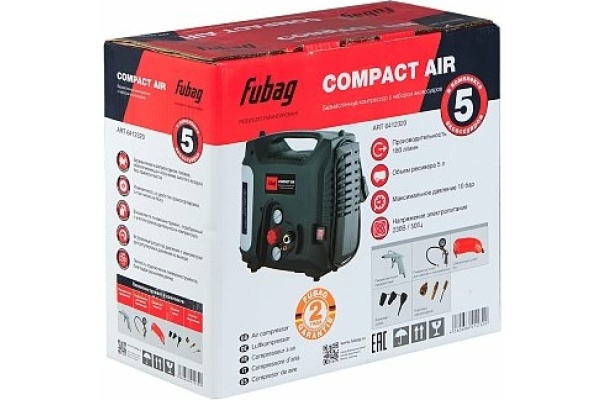 Компрессор FUBAG Compact Air + набор из 5 предметов 6412320