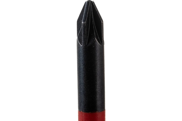 Тонкая отвёртка Knipex VDE 1000V Pozidriv PZ1 крестовая, L стержня 80 мм, 2-комп. рук-ка KN-982501SL