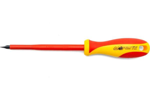 Диэлектрическая отвертка VIRA VDE SL5.5х125 мм 397028