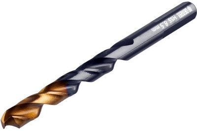 Сверло по металлу Golden Tip 8.5 мм, HSS-Tin, 8 шт, DIN 338 Denzel 717220