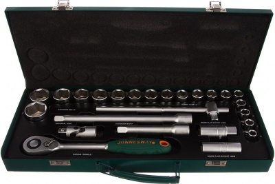 Набор торцевых головок 25 предметов 1/2" DR (10-32 мм) Jonnesway S04H4125S