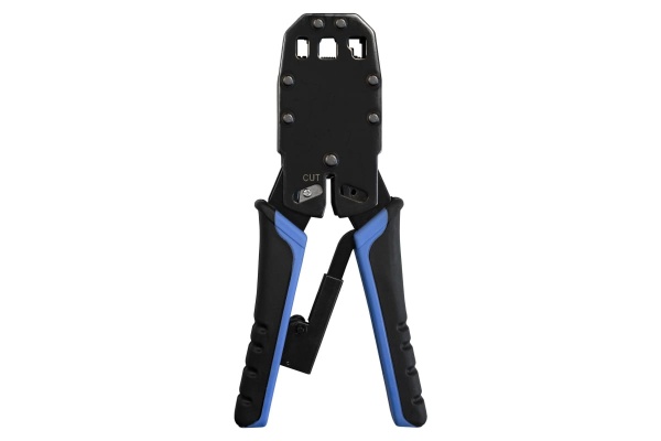 Инструмент ExeGate EX-T2008R для обжима RJ-45, RJ-11, 12, с храповым механизмом, прямой ход обжимки 293155