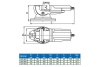 Поворотные глобусные станочные тиски GRIFF серия QHK 125 мм 004447