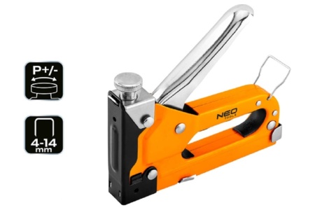 Степлер NEO Tools 4-14 мм, скобы J, сталь 16-032