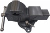 Слесарные тиски GRIFF 75 мм, серия PRO, поворотные, стальные, с наковальней 5кг g164022