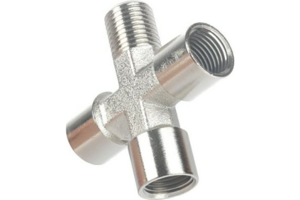 Переходник 1259/2 крест 1/4" FFFM PATRIOT 830900015