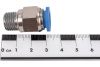 Фитинг цанговый прямой металлический 10 мм, M1/4" Pegas pneumatic 5205