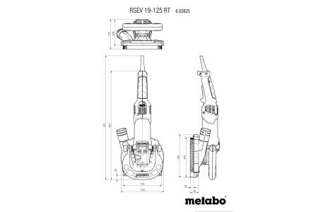 Шлифователь по бетону Metabo RSEV 19-125 RT 603825710