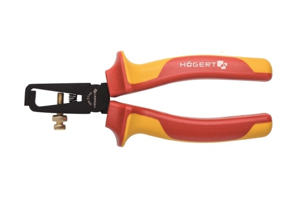 Изолированные клещи для зачистки проводов HOEGERT TECHNIK 160 мм 1000 V HT1P931