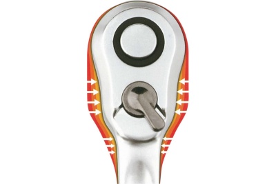 Трещоточная рукоятка HEYTEC , 1/4", 60 зубцов, L-150 мм HE-50825101783