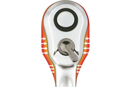 Трещоточная рукоятка HEYTEC , 1/4", 60 зубцов, L-150 мм HE-50825101783