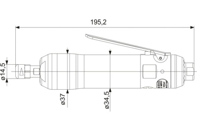 Прямая шлифовальная машинка DEPRAG GDS030-180BXE 061300A
