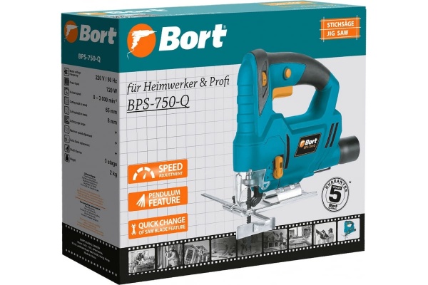 Электрический лобзик BORT BPS-750-Q 93413106