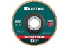 Лепестковый керамический торцевой круг KRAFTOOL Keratron по нержавеющей стали 125x22.2 мм, P80 36598-125-80