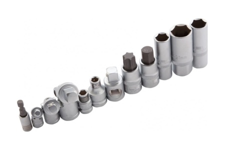 Набор инструмента 1/4", 3/8", 1/2", CrV, S2, усиленный кейс, 216шт STELS 14115