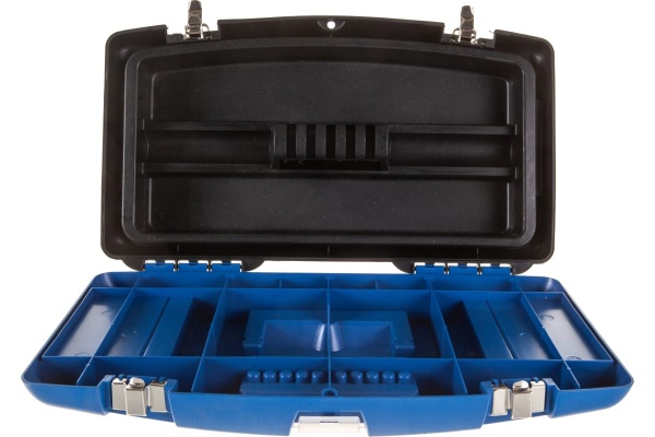 Ящик для инструментов с металлическими замками и органайзером Jettools 19" 480х235х270мм JT1602314