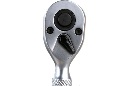 Реверсивная короткая трещотка с накаткой 1/4 L-90мм 72 зуба ROCKFORCE RF-802226