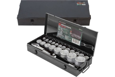 Набор торцевых головок ROCKFORCE 3/4"DR 6-гранных, 17-50 мм, 1"DR, 26 предметов RF-68263-5