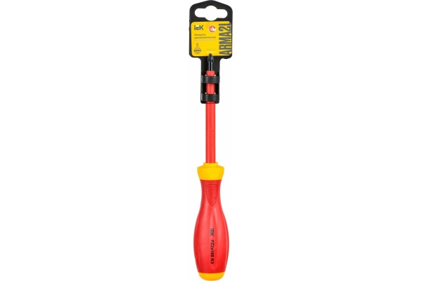 Диэлектрическая отвертка IEK ARMA2L 3 PZ2x100 K3 A2L3-SC30-K3-PZ-20-100
