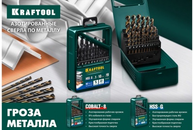 Набор сверл по металлу 13 шт Kraftool 29656-H13