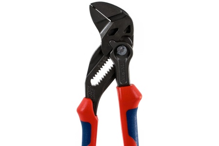 Переставные клещи - гаечный ключ KNIPEX 40 мм, 1 1/2, L-180 мм, серые, 2-к ручки KN-8602180