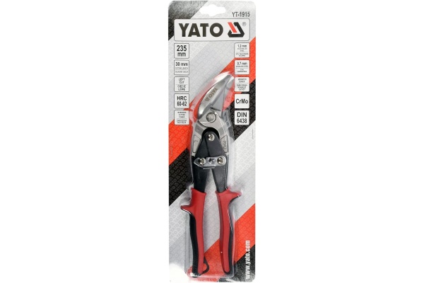 Ножницы по металлу YATO 235мм-левые CrMo YT-1915