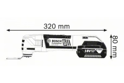 Универсальный резак | реноватор Bosch GOP 18 V-EC 0.601.8B0.000
