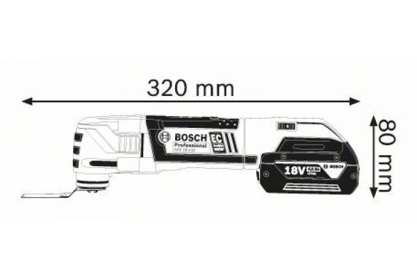 Универсальный резак | реноватор Bosch GOP 18 V-EC 0.601.8B0.000