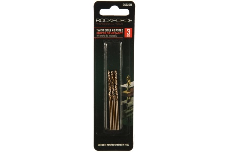 Сверло по металлу (3 шт; 3 мм; HSS-Co; в блистере) ROCKFORCE RF-DS330H