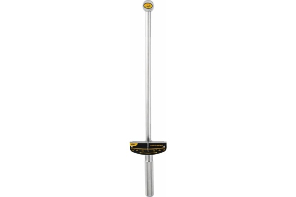 Динамометрический ключ DELI DL300 0-300 нм, 1/2", длина 480 мм, головка Cr-V, противоскользящая рукоятка 104459
