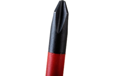Крестовая отвертка KNIPEX PH2 тонкая, VDE, длина лез 100 мм, L-212 мм KN-982402SL