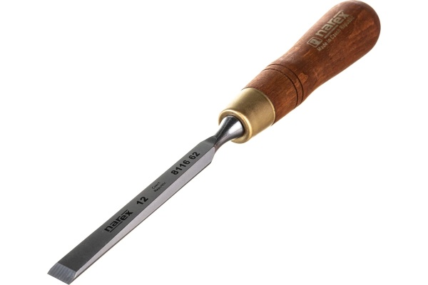 Плоская стамеска с ручкой NAREX WOOD LINE PLUS 12 мм 811662