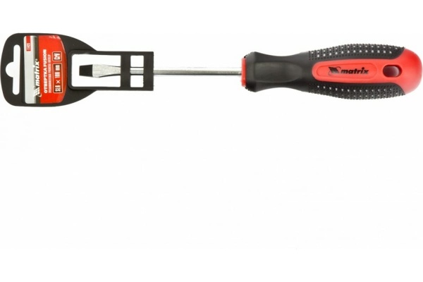 Отвертка SL6,0х100 мм MATRIX Fusion Anti slip 11423