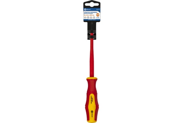 Отвертка диэлектрическая Ultra Grip SL 4,0 х 100 мм CR-V КОБАЛЬТ 646-447