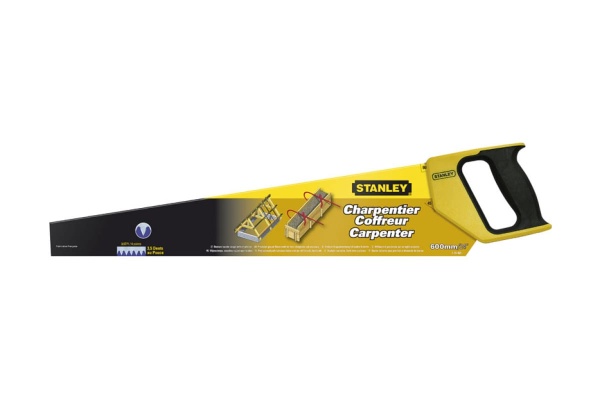 Ножовка по дереву с прямыми затачиваемыми зубьями Stanley 3,5х600 мм 1-15-425