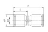 Фитинг прямой (8 мм; 20 бар; пластик) CDC Pneumatics MPUC 08-W