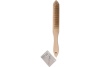 Корщетка KENDO сталь с медным покрытием, с деревянной ручкой 31504