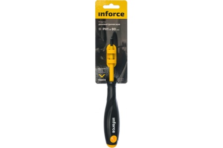Отвертка диэлектрическая PH1х80мм Inforce 06-09-74
