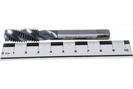 Метчик Partner M12x1.75 HSSE спиральная канавка 38, H6, TiAlN (серия TS01) 317120