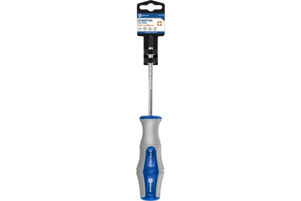 Отвёртка Ultra Grip PH-2 х 100 мм CR-V КОБАЛЬТ 646-355