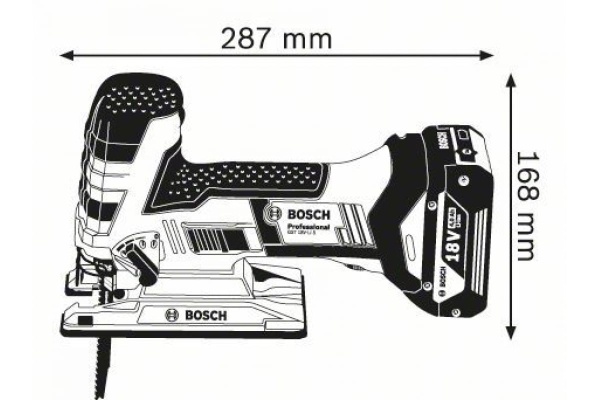 Аккумуляторный лобзик Bosch GST 18 V-LI S Solo 0.601.5A5.100