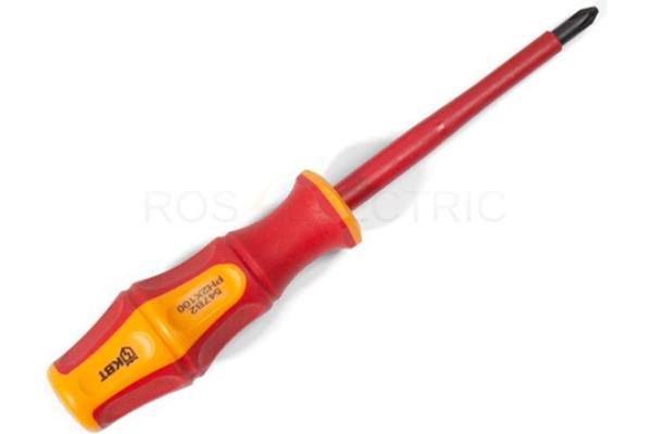 Диэлектрическая отвертка PH2x100 КВТ Профи 78612