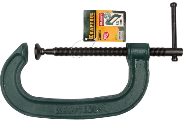 Струбцина KRAFTOOL Extrem G-100 G-образная 100х50 мм 32229-100