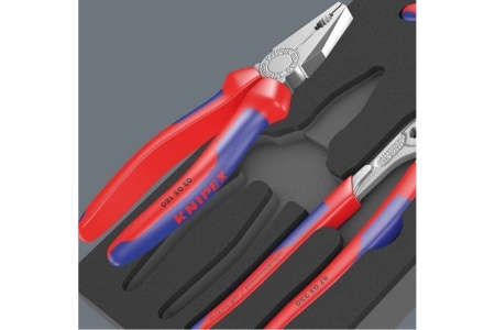 Ложемент WERA 9780 с набором инструментов KNIPEX 1, 3 предмета WE-150180