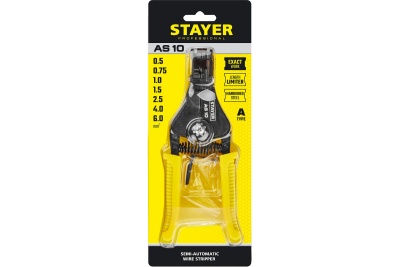 Полуавтоматический стриппер Stayer AS-10, 0.5 - 6 мм2, 22631_z02